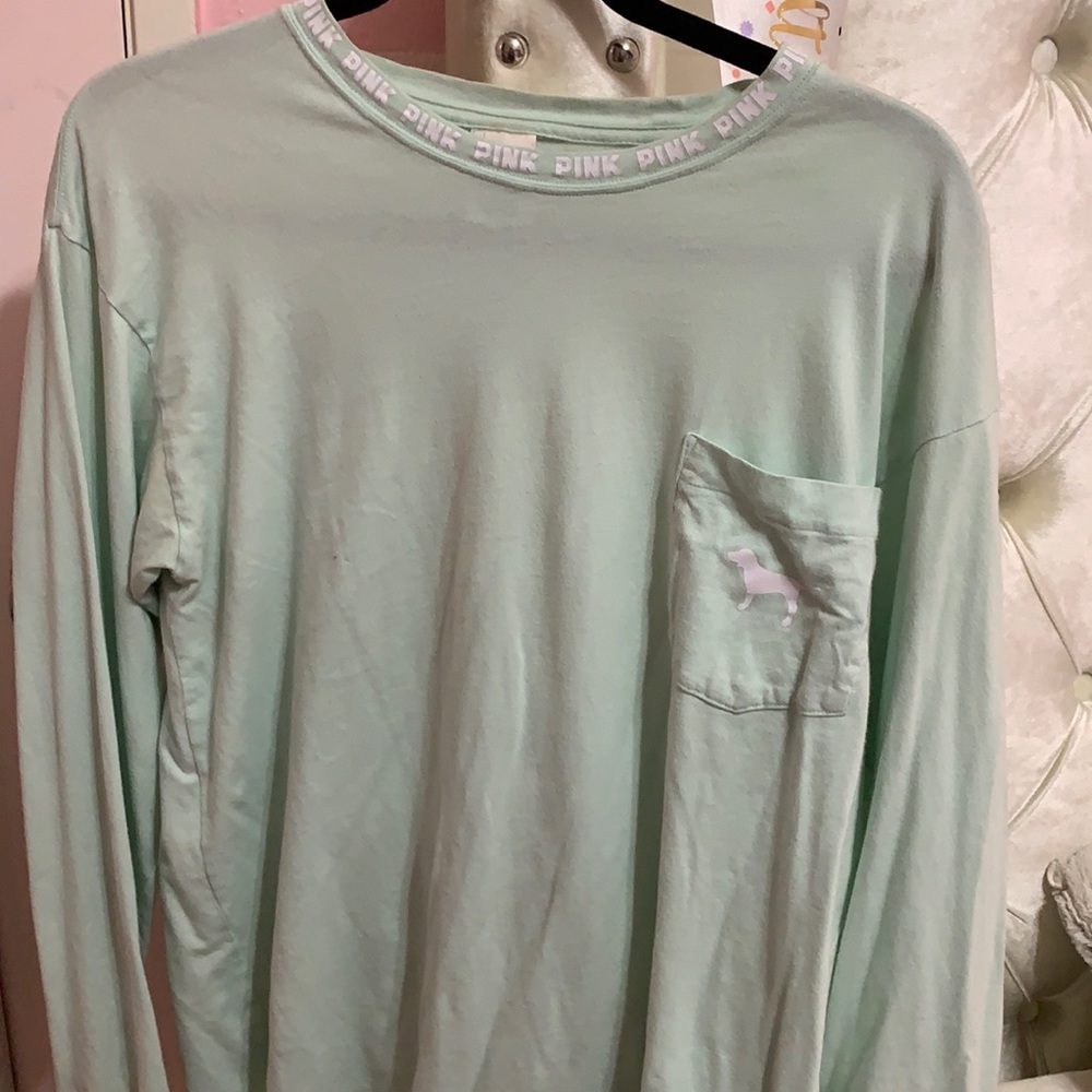 Pink teal long sleeve